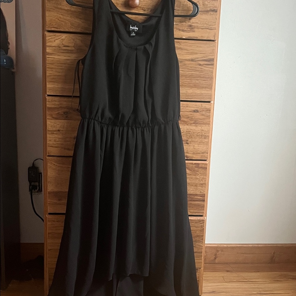 by & by Black High Low Dress
